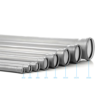 Tubo Innesto 2 Bicch. PP3 D. 40 L. 500 Valsir
