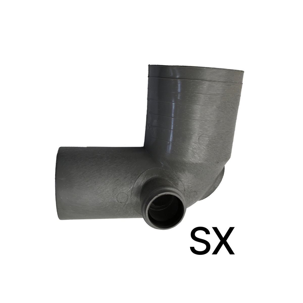 CURVA WC D. 100 1 ATTACCO DM.40 DX GRIGIO