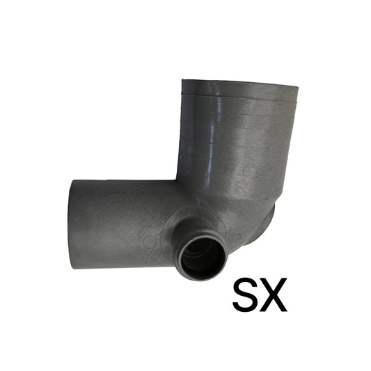 CURVA WC D. 100 1 ATTACCO DM 40 PS GRIGIO
