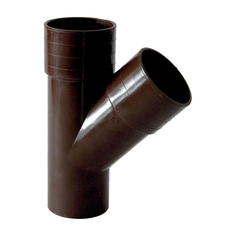 Downpipe branch 45° Dm.80 Brown