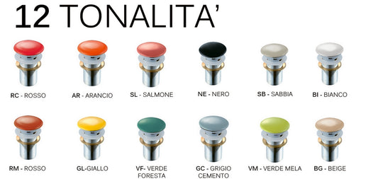 PILETTA CLICK CLACK H.70 BIANCO MATT GALASSIA