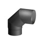 CURVA ACCIAIO AL CARBONIO SMALTATO 90° MF PER STUFE A LEGNA DM 130