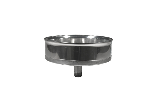 Steel cap with drain Dm.100