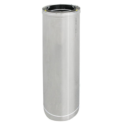 TUBO ACCIAIO INOX 316L DOPPIA PARETE MT 0.25 80X130
