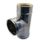 Tee in Acciaio Inox 90° Doppia Parete D.100x150