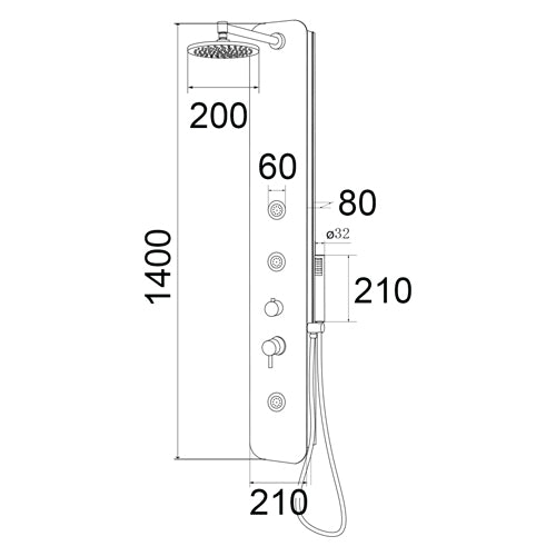 Bali Bianco Lucido Parete Attrezzata Multifunzione