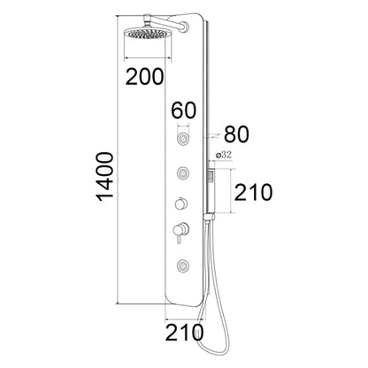 Bali Bianco Lucido Parete Attrezzata Multifunzione