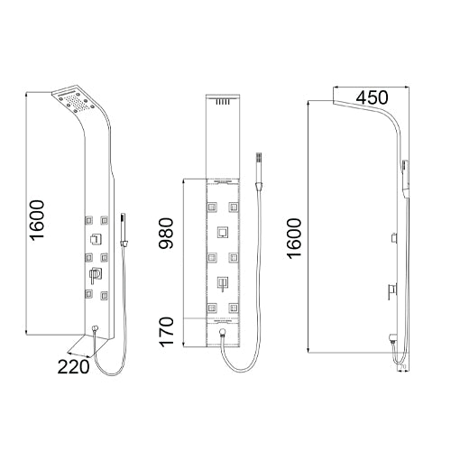 Cayman Parete attrezzata multifunzione