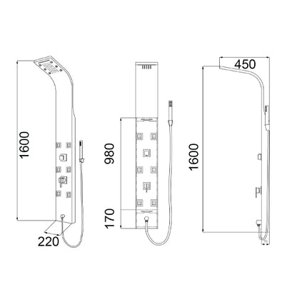 Cayman Parete attrezzata multifunzione