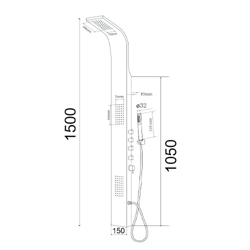 Formentera Parete attrezzata multifunzione