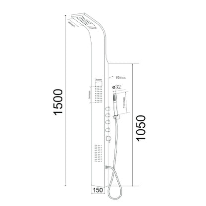 Formentera Parete attrezzata multifunzione