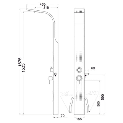 Loira Parete attrezzata multifunzione