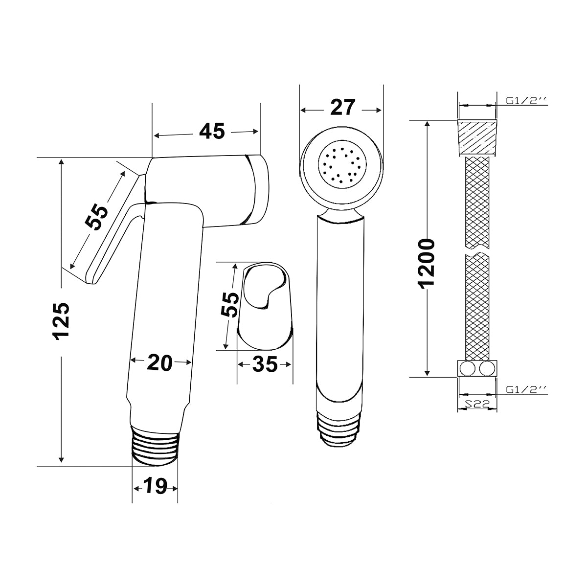 Shut-off shower kit