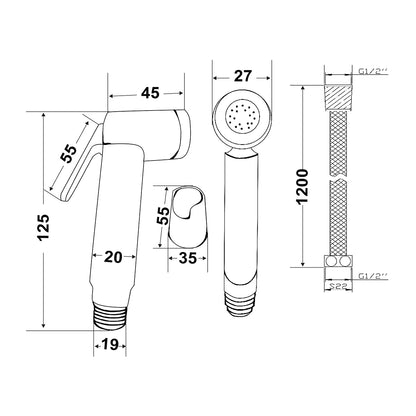 Shut-off shower kit