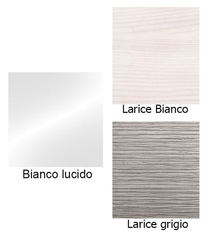 Venice Mobile Bagno cm 105 con lavabo e specchio Bianco Lucido