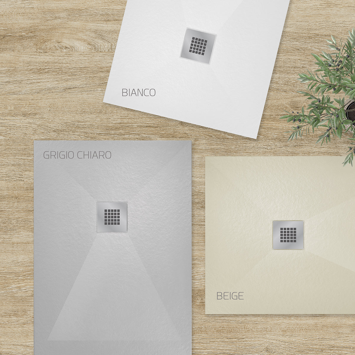 Piatto Doccia 70x70 Bliss Bianco Quadrato Linpha