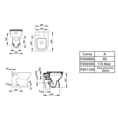 Gemma 2 Vaso filo muro BTW Dolomite