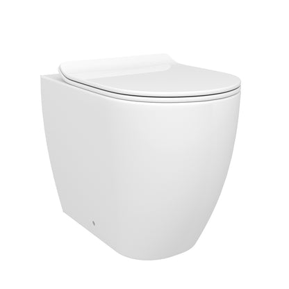 Greta Vaso Bianco Rimless Filo Muro Scarico Univ. Linpha