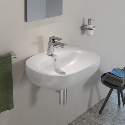 Lavabo ovale monoforo L. 50 cm Rak Illusion
