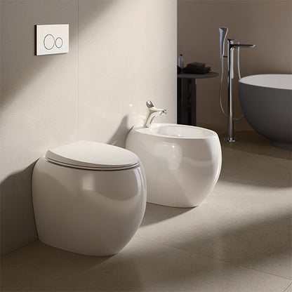 Cloud Bidet filo muro fissaggio nascosto bianco alpino Rak Ceramics