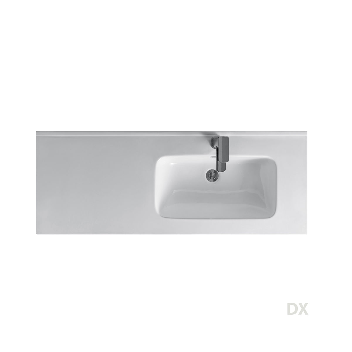 CONSOLLE CON VASCA LATERALE SX 121X46X18 LINPHA