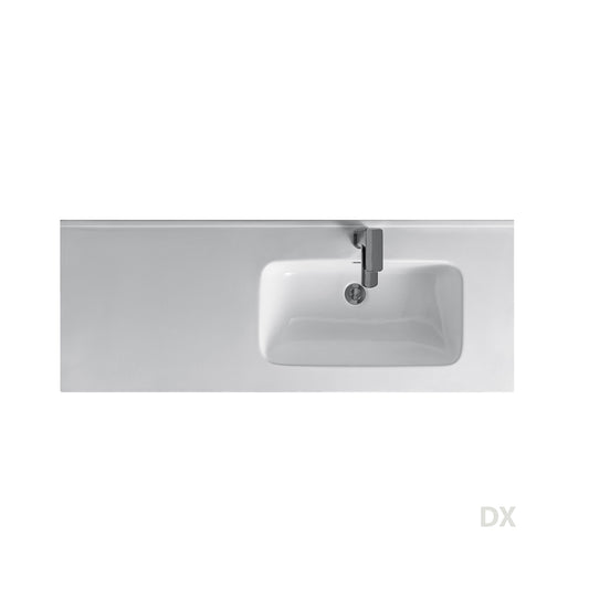 CONSOLLE CON VASCA LATERALE SX 121X46X18 LINPHA