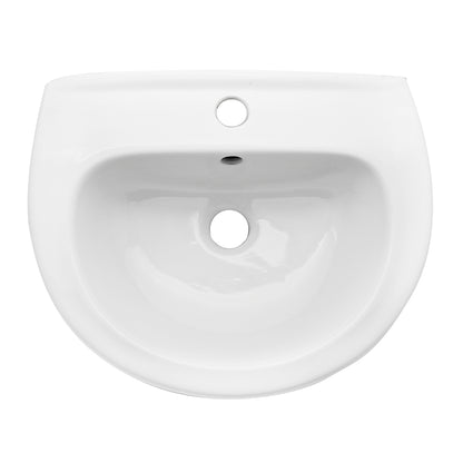 Lavabo a Parete cm 37x45 Bianco