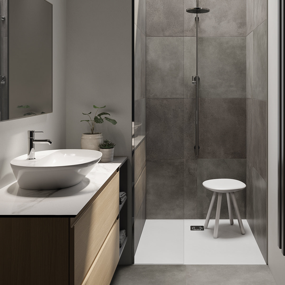 Variant Lavabo da appoggio ovale allungato (monoforo) 60x42 bianco Rak