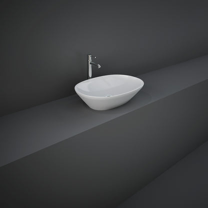 Variant Lavabo da Appoggio Ovale (senza foro) cm50x36 Bianco.