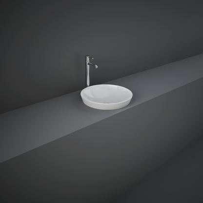 Variant Lavabo ad incasso tondo senza foro 36x36 bianco Rak