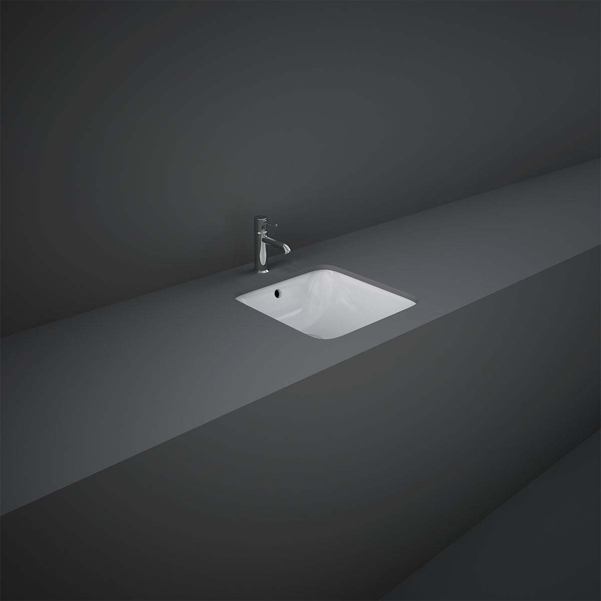 Lavabo Sottopiano Quadrato RAK Variant 41×41 cm Bianco