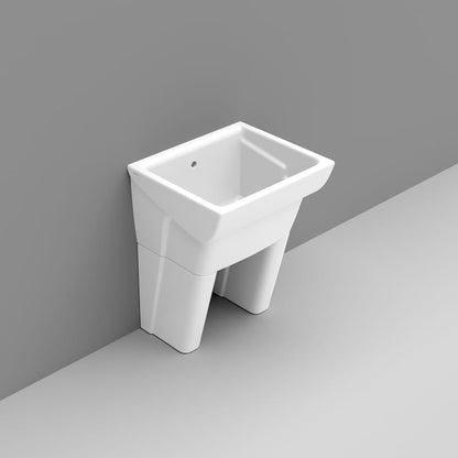 PIEDINO SINGOLO PER LAVATOIO MESSICO 60 BIANCO DOLOMITE