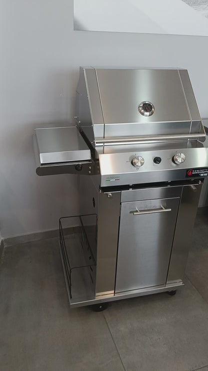 Fry Top 500 2 Fuochi Barbeque a  Gas Caminetti Montegrappa