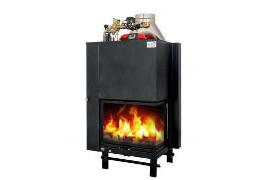 Termocamino a Legna Angolare PSA Easy Fire 24.000 kcal DX/SX – ETA Kamini