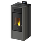 River Idro 24 Metallo Antracite Termostufa a Pellet Idro Ventilata 24 kW Cadel