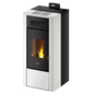 River Idro 24 Metallo Bianco Termostufa a Pellet Idro Ventilata 24 kW Cadel