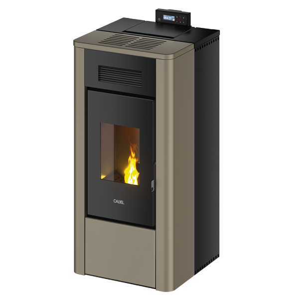 River Idro 24 Metallo Light Bronze Termostufa a Pellet Idro Ventilata 24 kW Cadel
