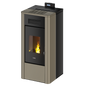 River Idro 24 Metallo Light Bronze Termostufa a Pellet Idro Ventilata 24 kW Cadel