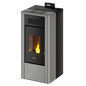 River Idro 24 Metallo Titanium Termostufa a Pellet Idro Ventilata 24 kW Cadel