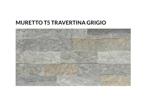 Piastrella Trentina Muretto Grigio 21,6×43,5 cm Savoia Italia