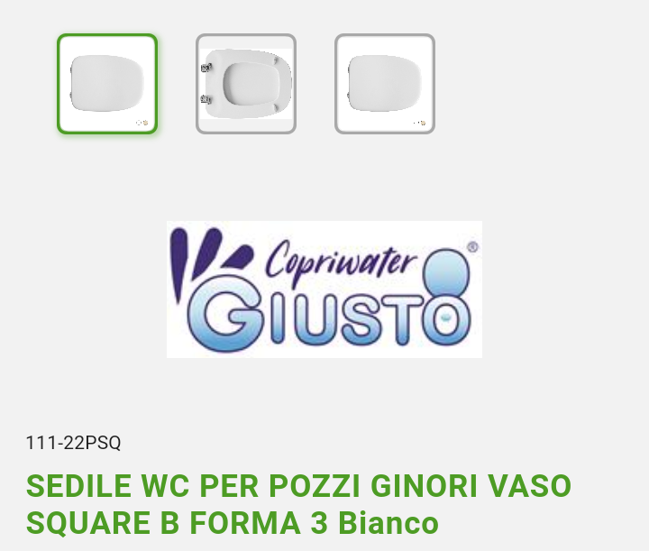 Sedile WC Square Bianco