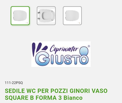 Sedile WC Square Bianco