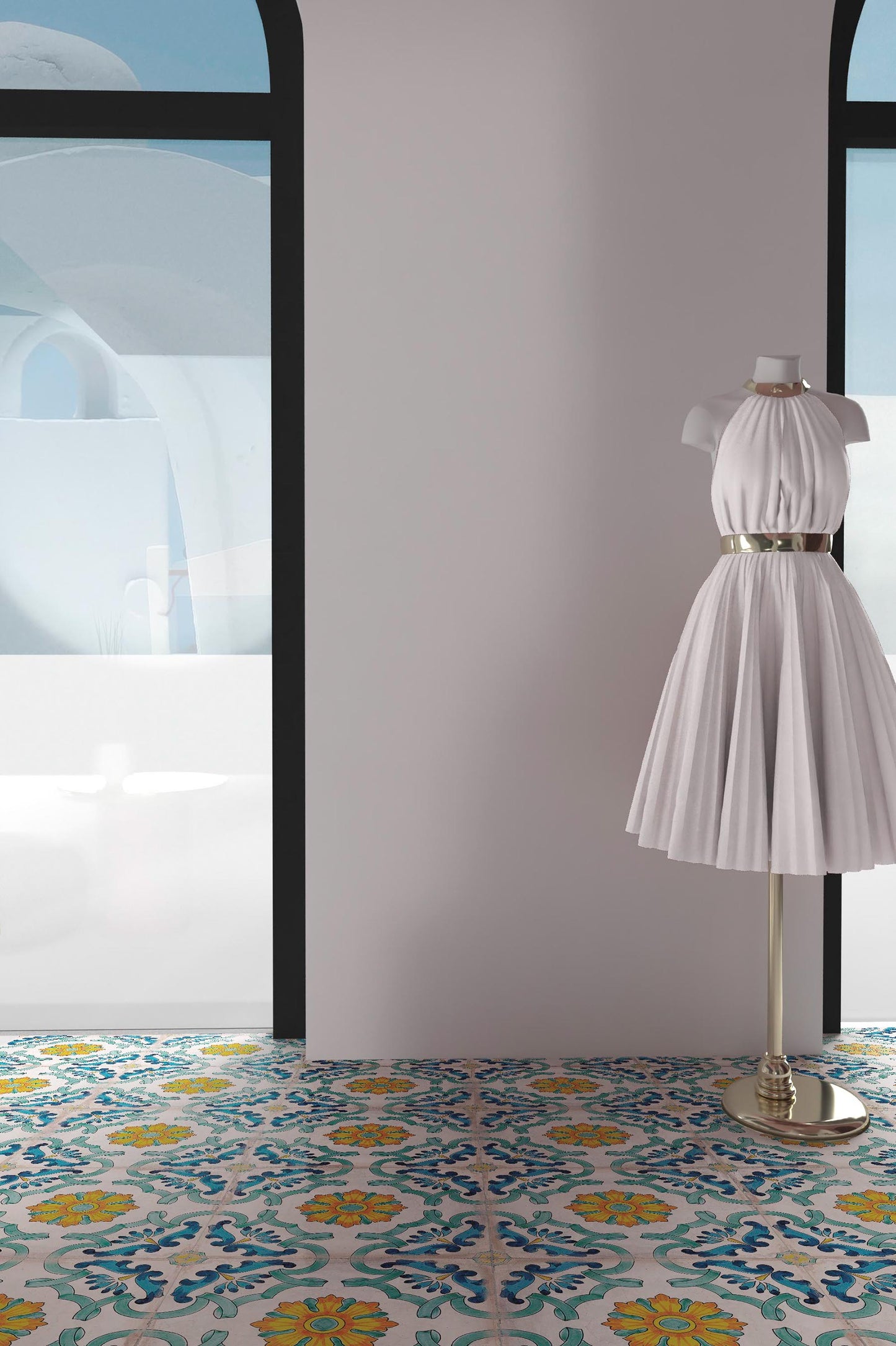 Vietri Azzurro 22x22 Savoia Italia