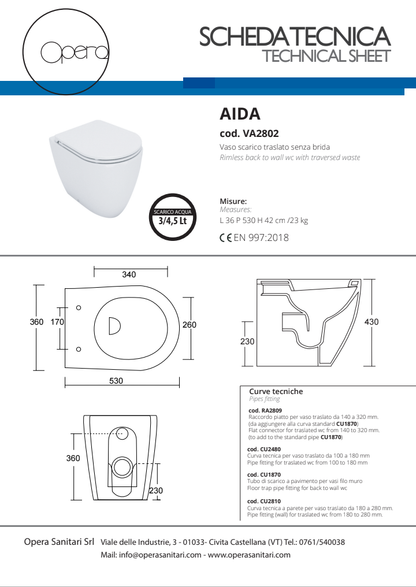 Aida Vaso Sc.Traslato s/brida Opera