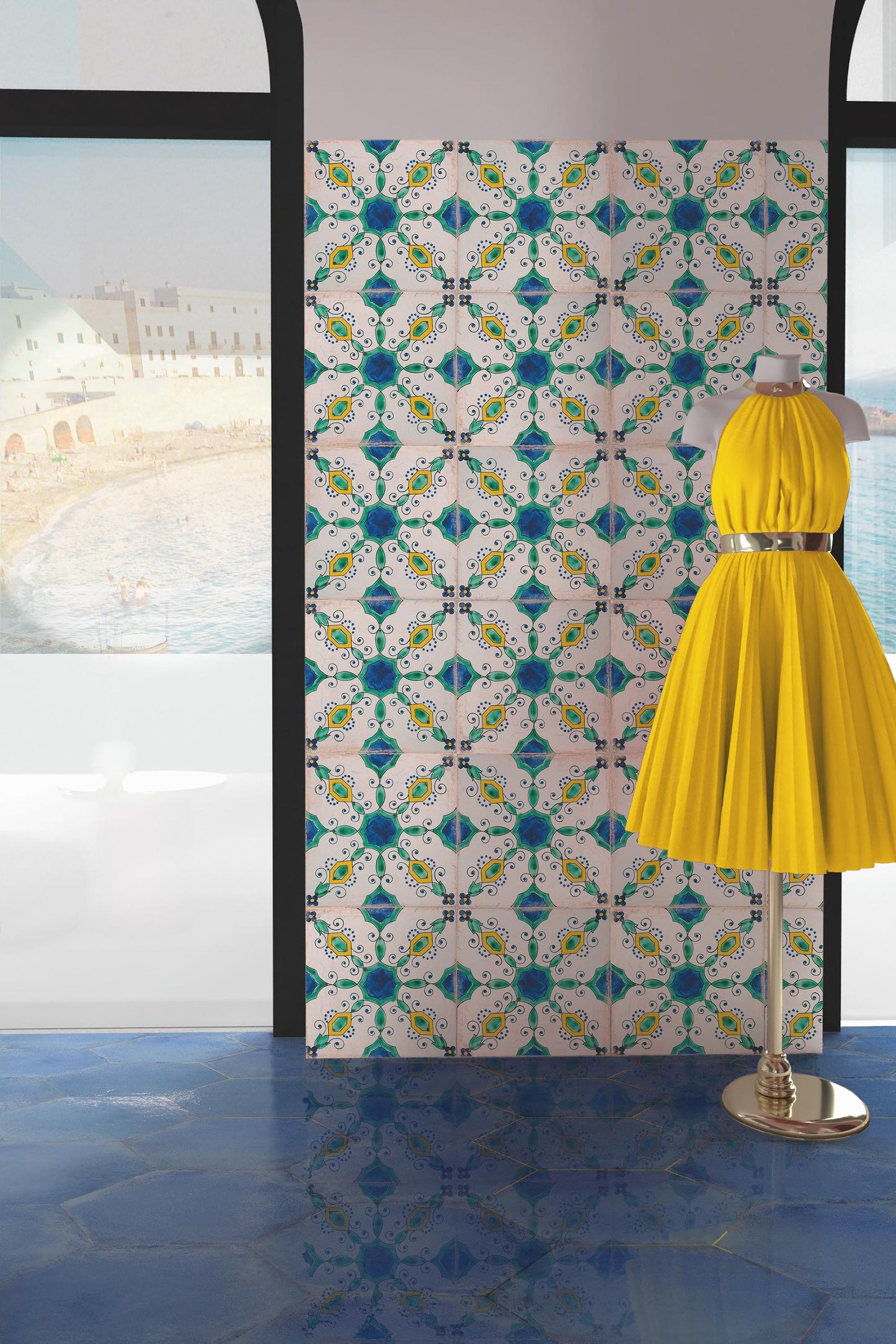 Vietri Azzurro 22x22 Savoia Italia