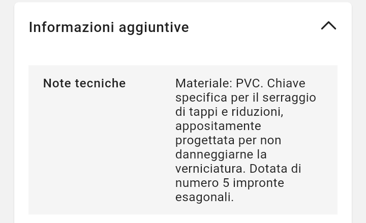 Chiave x Radiatore
