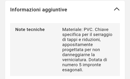 Chiave x Radiatore