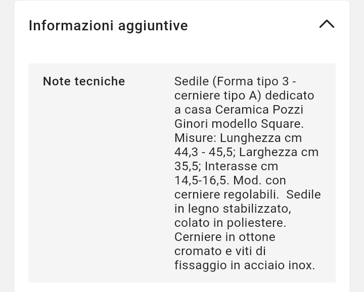 Sedile WC Square Bianco