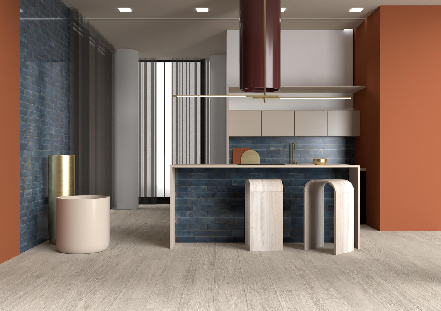 Grunge Blu 21.6x21.6 Savoia Italia