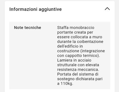 Staffa Climatizzatori per Cappotto Termico